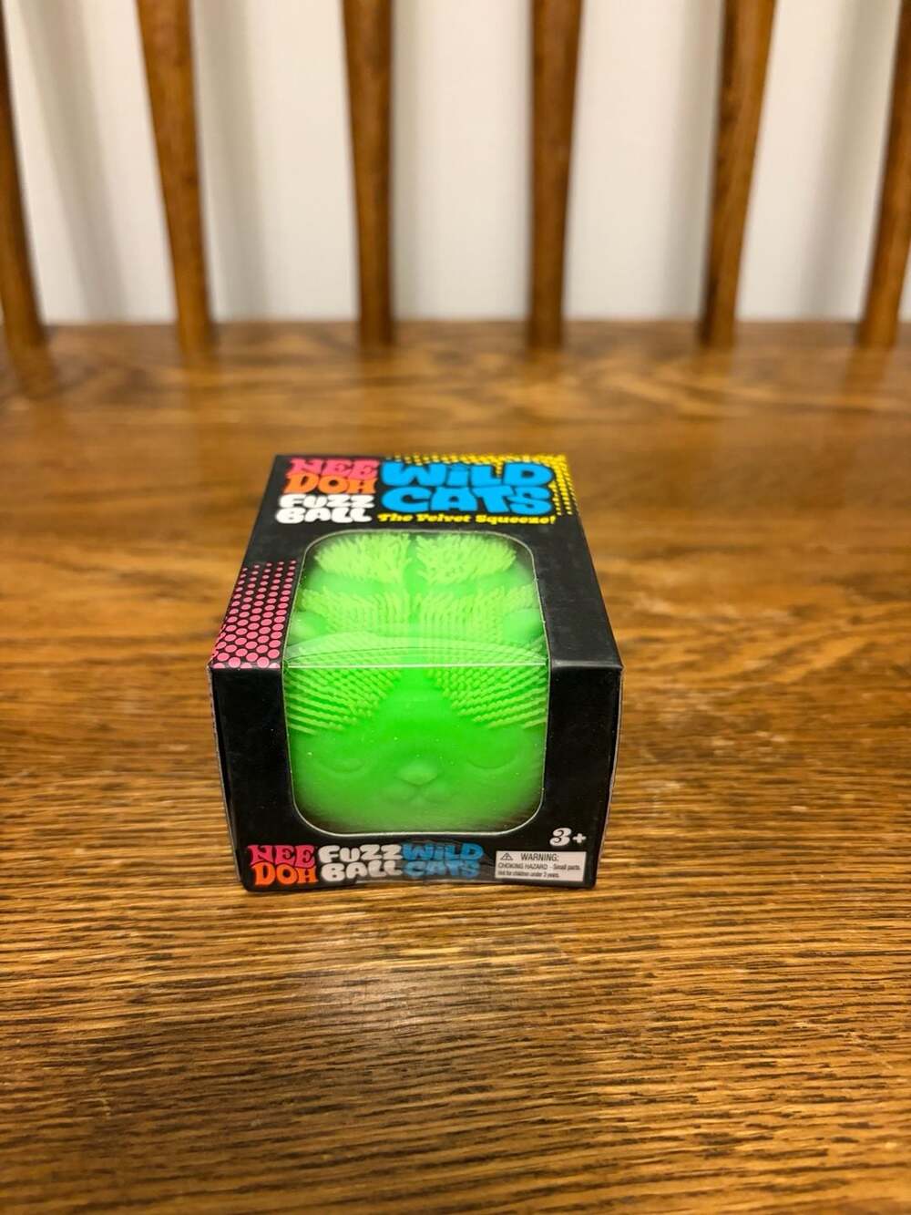 Schylling NeeDoh Fuzz Ball Wild Cats Green Fidget Toy New